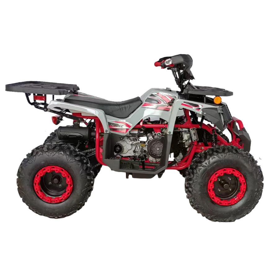 HHH 200cc Upgraded ATV Big Utility 4 wheeler quad with Automatic Transmission Reverse, LED Headlight, Matching Rims, Big 23/22 inches Wheels