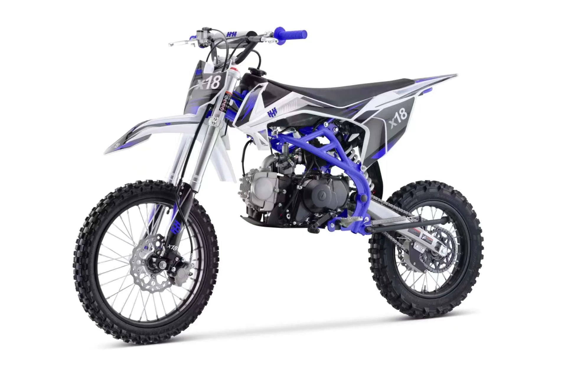 125cc Dirt Bike X18 Racing DB18 Dirtbike 125cc 4 Speed Manual Clutch and Big Size Tires 17/14 inches