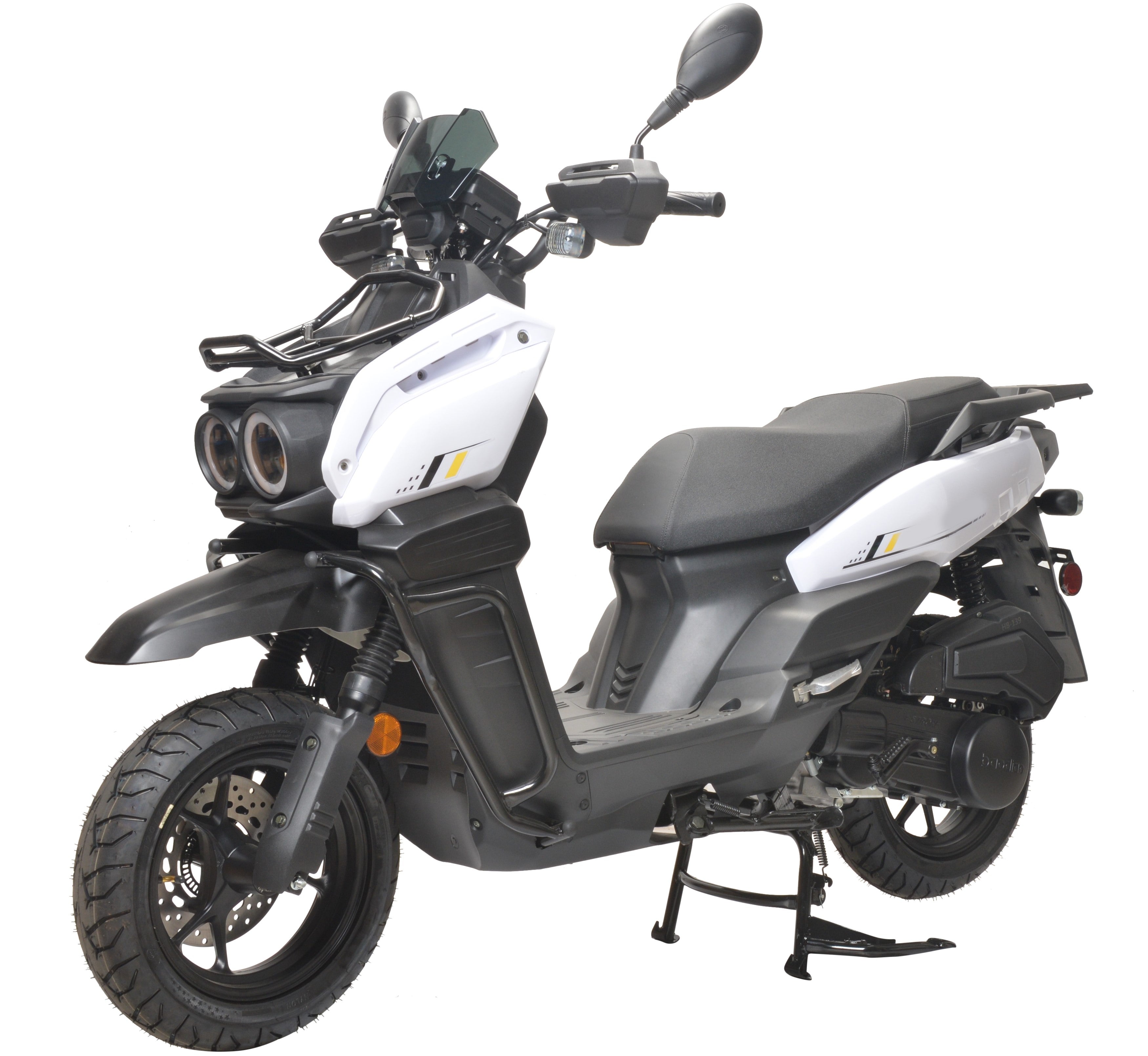 Tank 150cc Scooter Gas Moped Automatic Adult Bike with 12" Aluminum Wheels