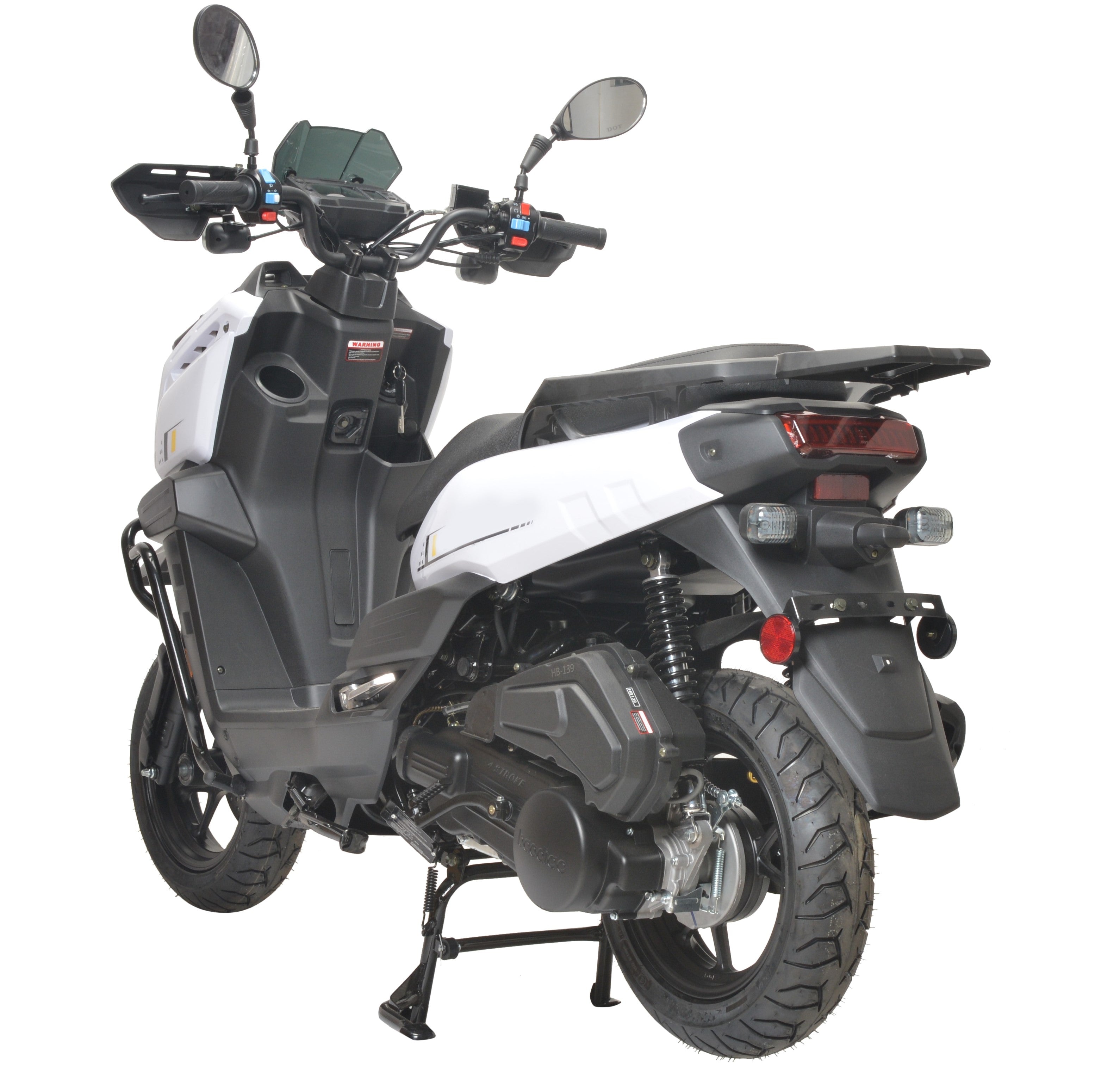 Tank 150cc Scooter Gas Moped Automatic Adult Bike with 12" Aluminum Wheels