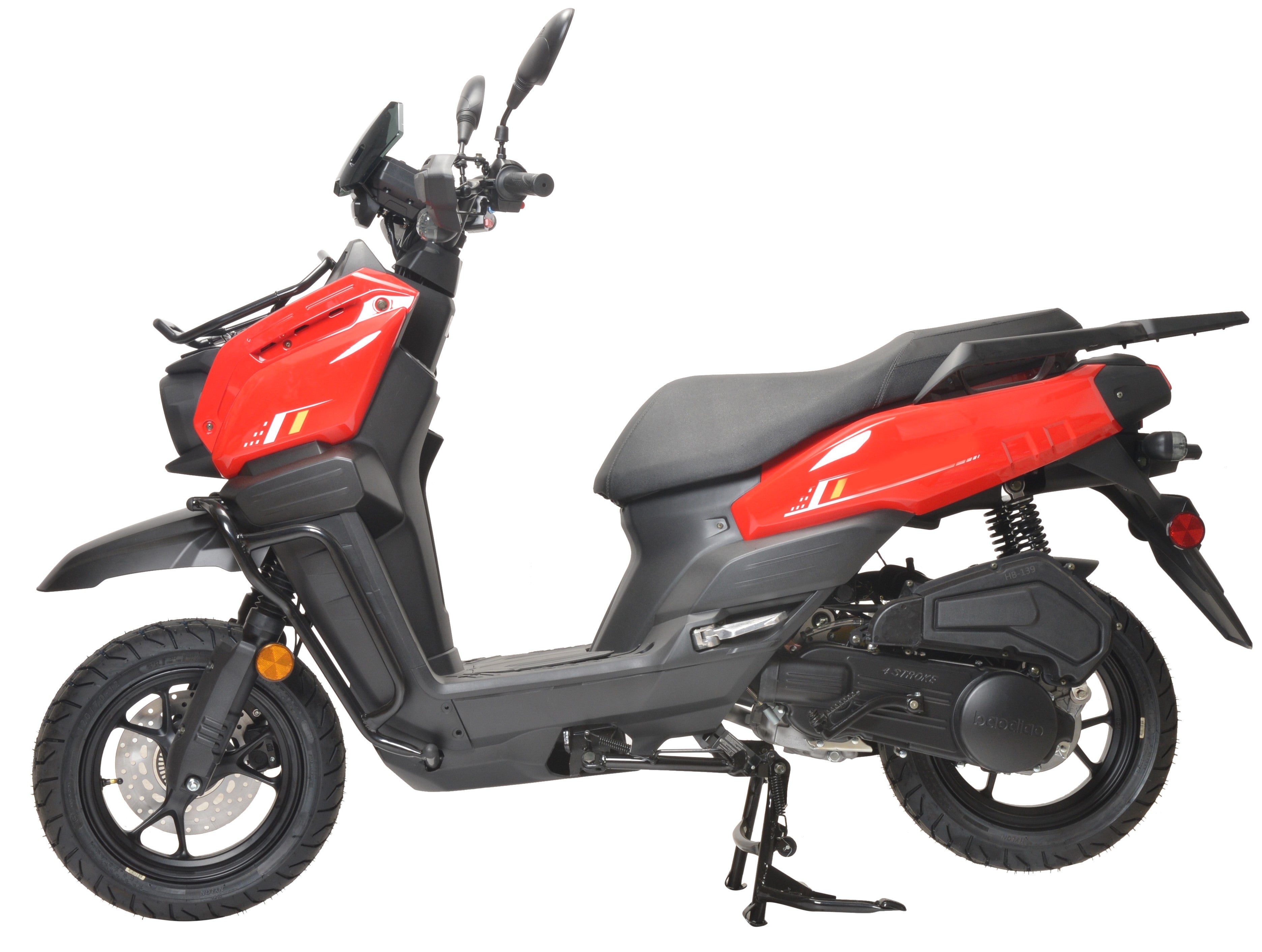 Tank 150cc Scooter Gas Moped Automatic Adult Bike with 12" Aluminum Wheels