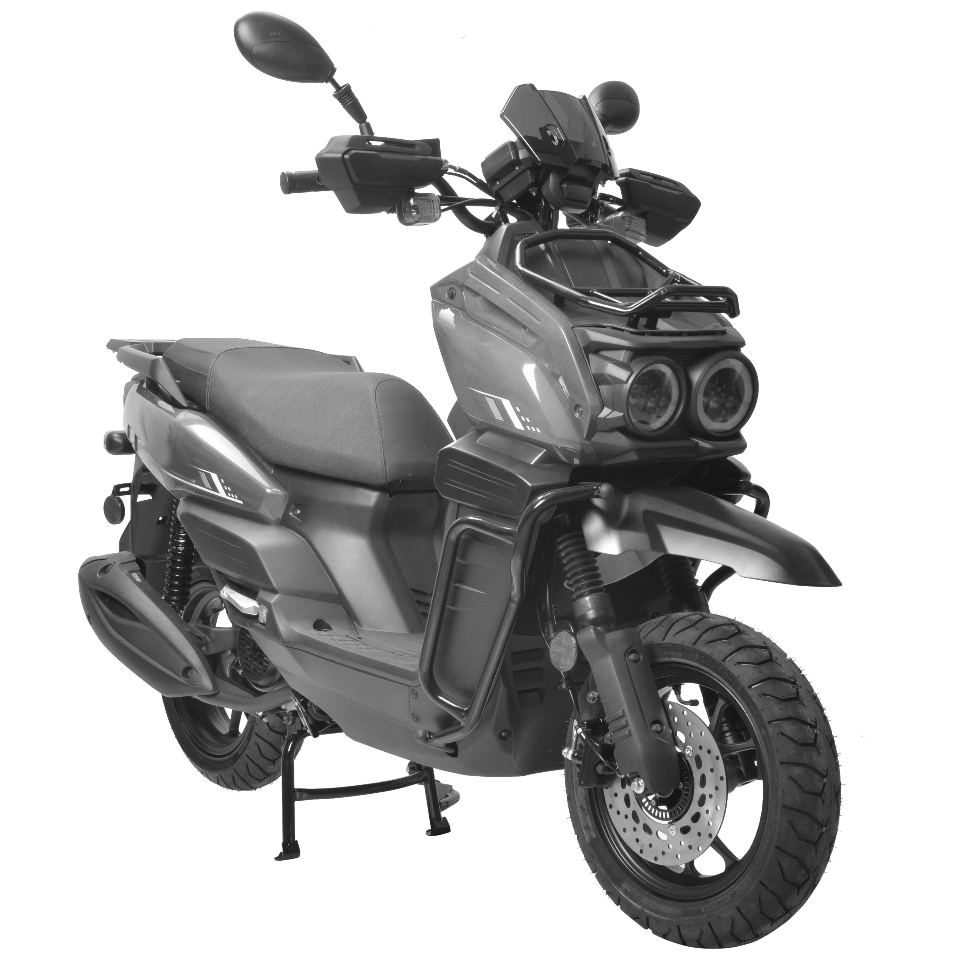 Tank 150cc Scooter Gas Moped Automatic Adult Bike with 12" Aluminum Wheels
