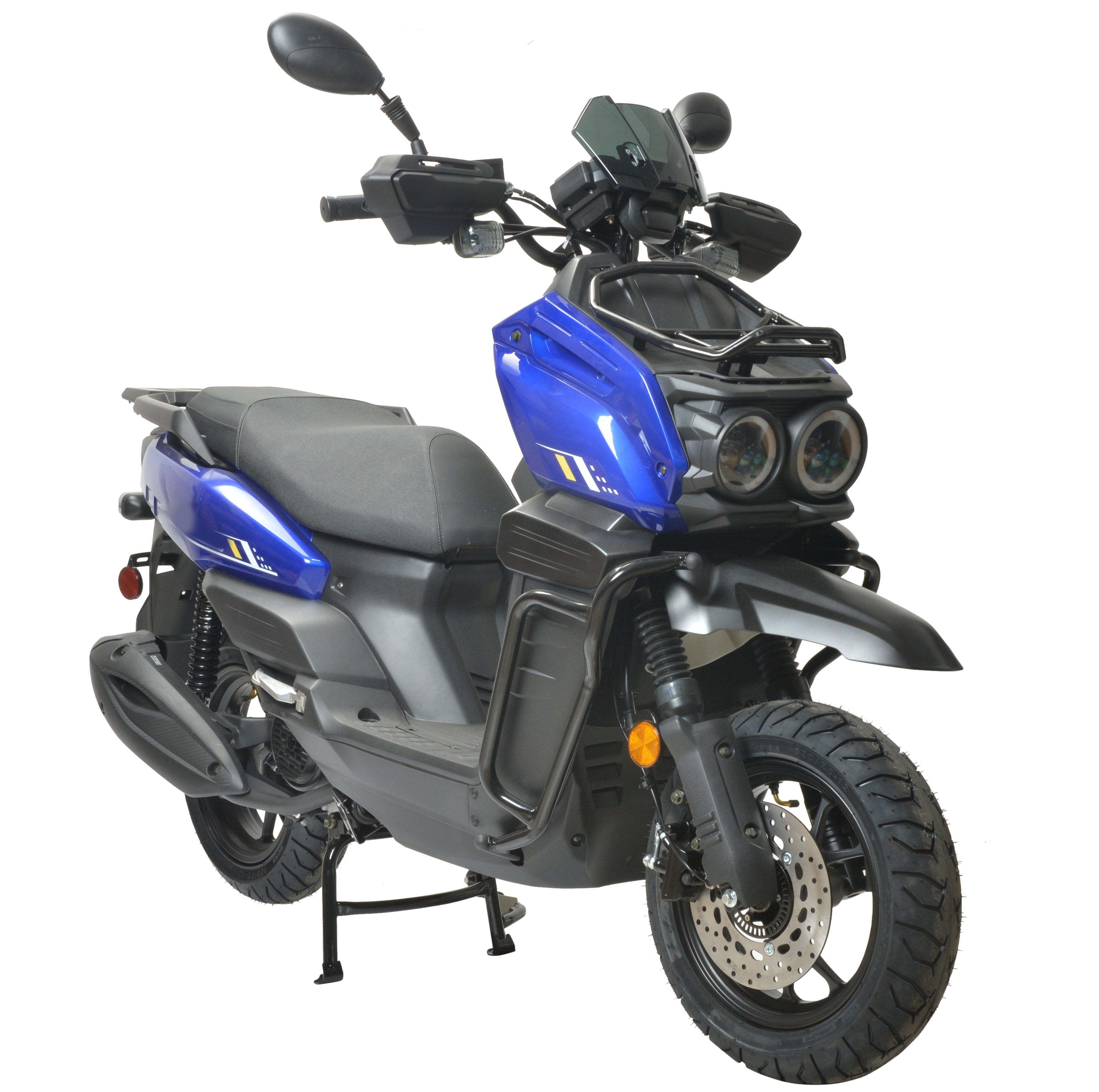 Tank 150cc Scooter Gas Moped Automatic Adult Bike with 12" Aluminum Wheels