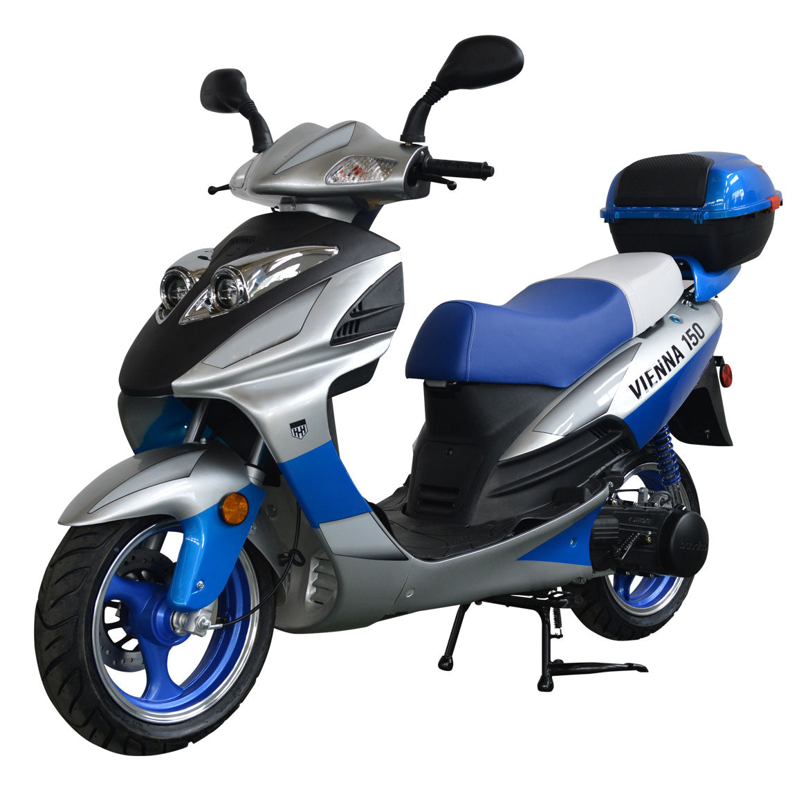 HHH 150cc Scooter Vienna 150 Gas Street Scooter for Adult Lancer 150 Fully Automatic and Led Lights Gy6 Engine 13 inch Tires
