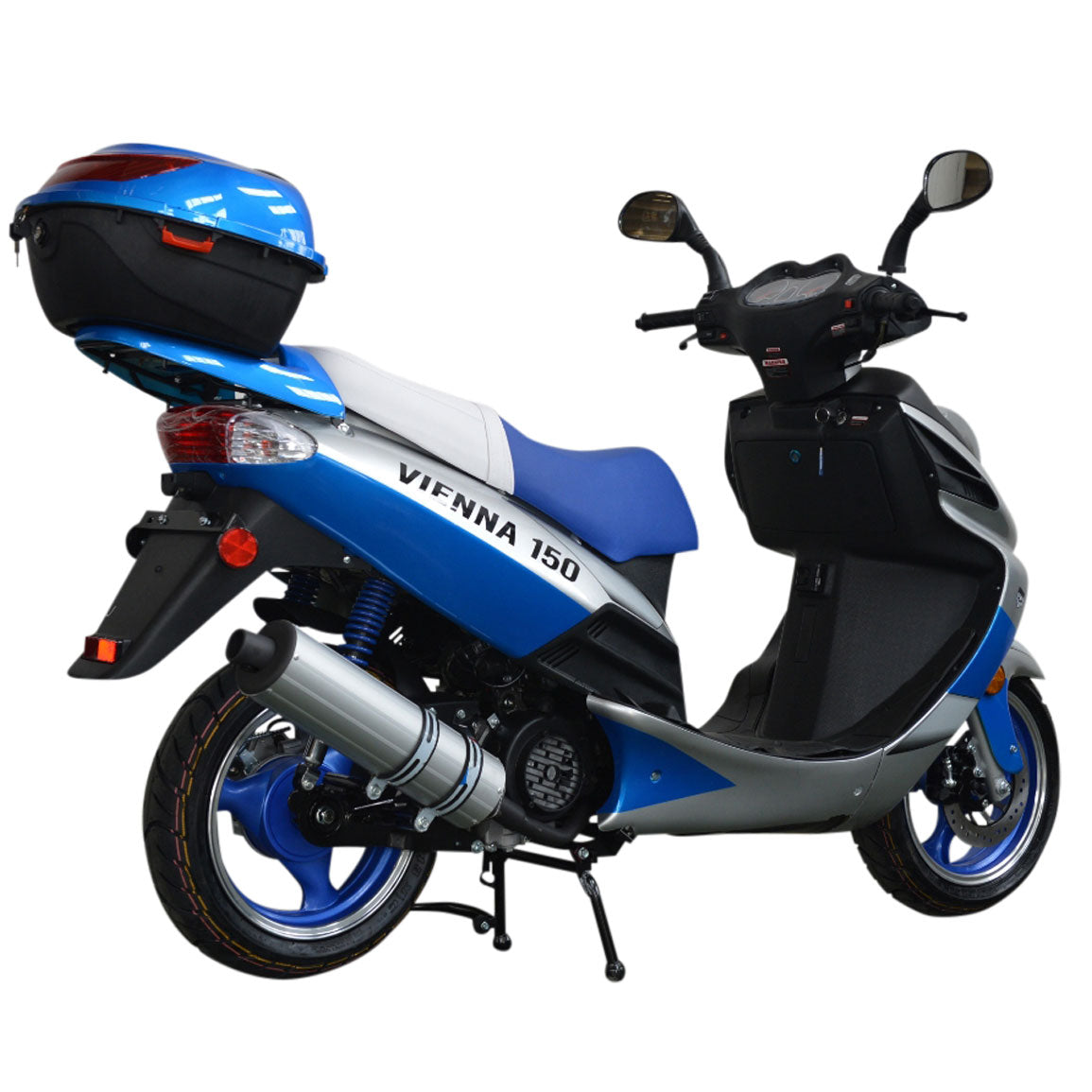 HHH 150cc Scooter Vienna 150 Gas Street Scooter for Adult Lancer 150 Fully Automatic and Led Lights Gy6 Engine 13 inch Tires