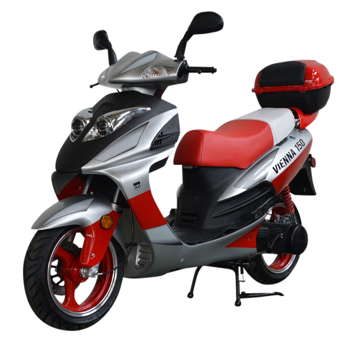 HHH 150cc Scooter Vienna 150 Gas Street Scooter for Adult Lancer 150 Fully Automatic and Led Lights Gy6 Engine 13 inch Tires