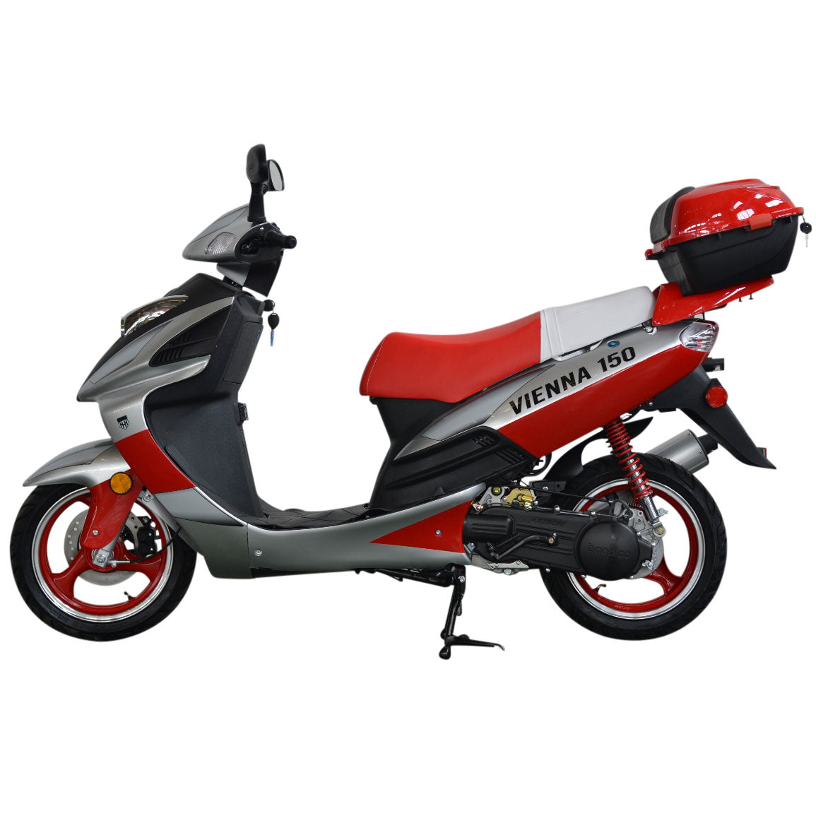 HHH 150cc Scooter Vienna 150 Gas Street Scooter for Adult Lancer 150 Fully Automatic and Led Lights Gy6 Engine 13 inch Tires