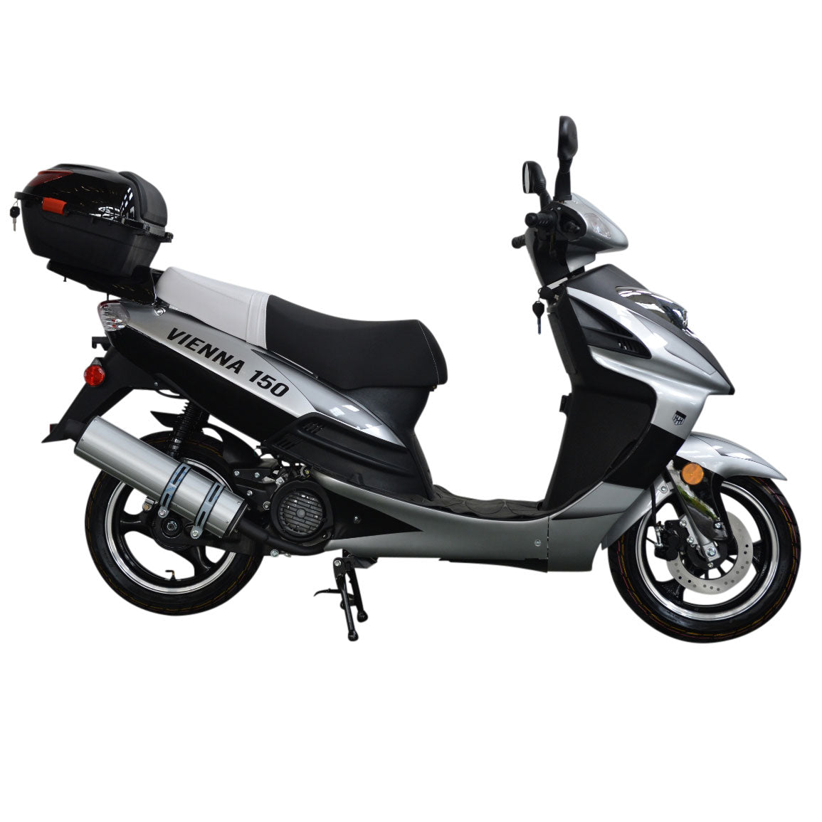 HHH 150cc Scooter Vienna 150 Gas Street Scooter for Adult Lancer 150 Fully Automatic and Led Lights Gy6 Engine 13 inch Tires