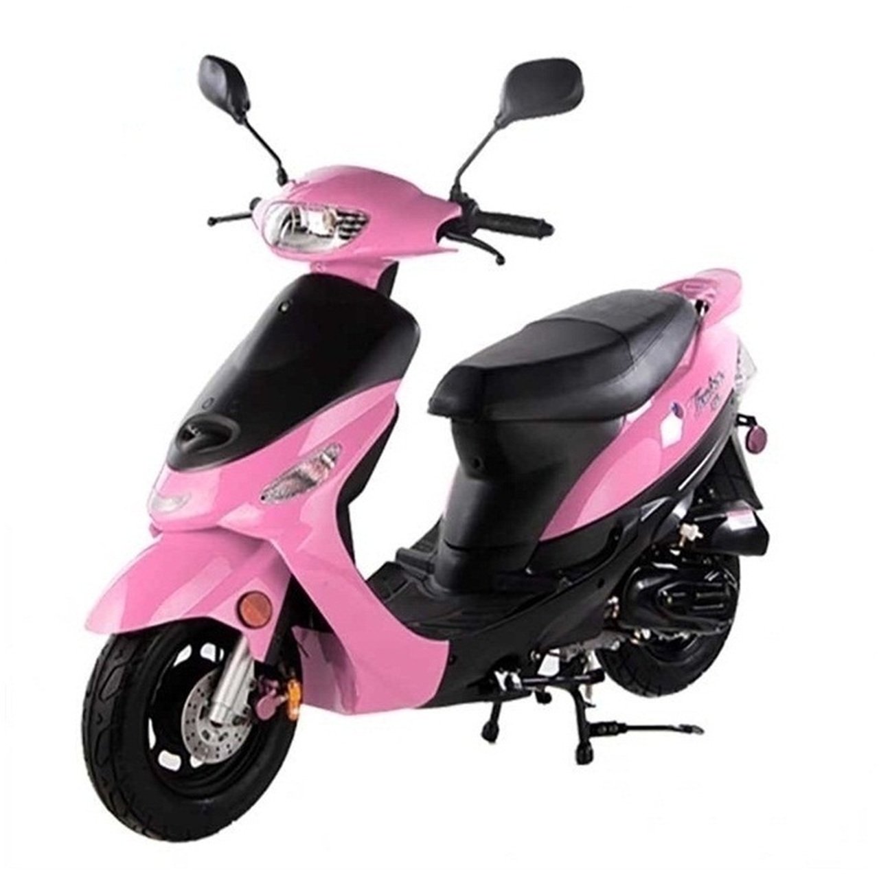 TAOTAO ATM50-A1 49cc Moped Street Legal Scooter, Electric &amp; Kick Start With Matching Trunk