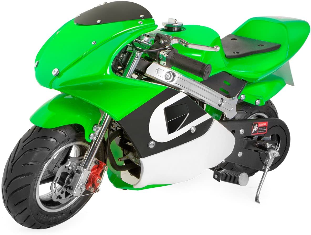 40cc 4-Stroke Pocket Bike Motorcycle EPA Engine Motor Mini Gas Pocket Padded Seat